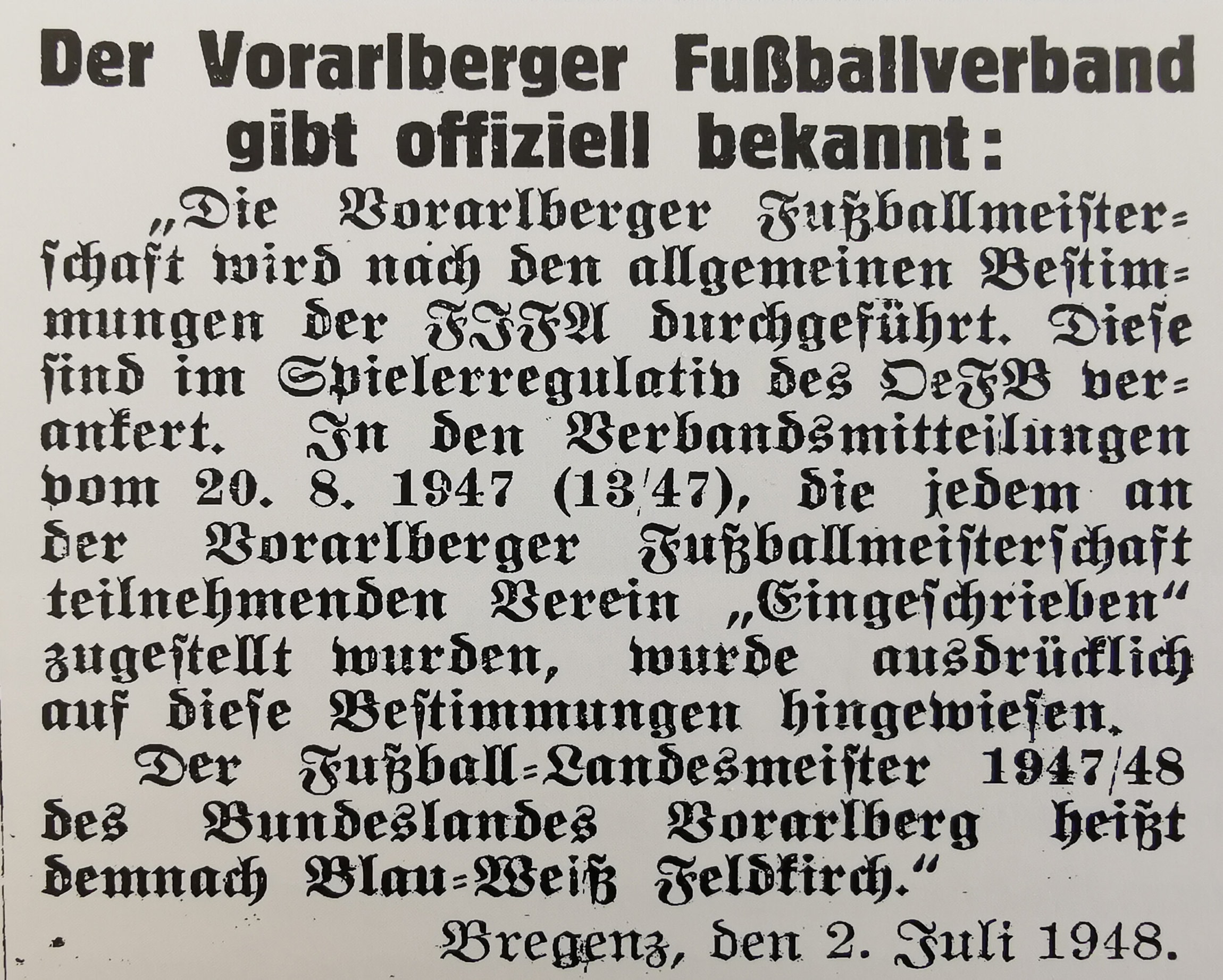 BWF Meister 1947
