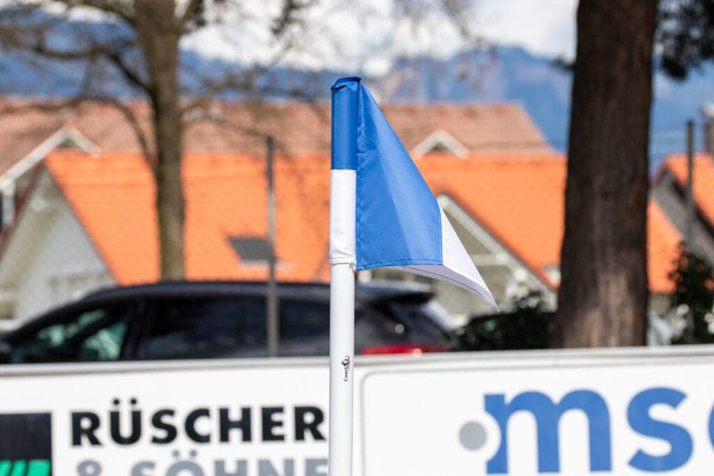 Eckfahne in der Sparkasse Arena Feldkirch