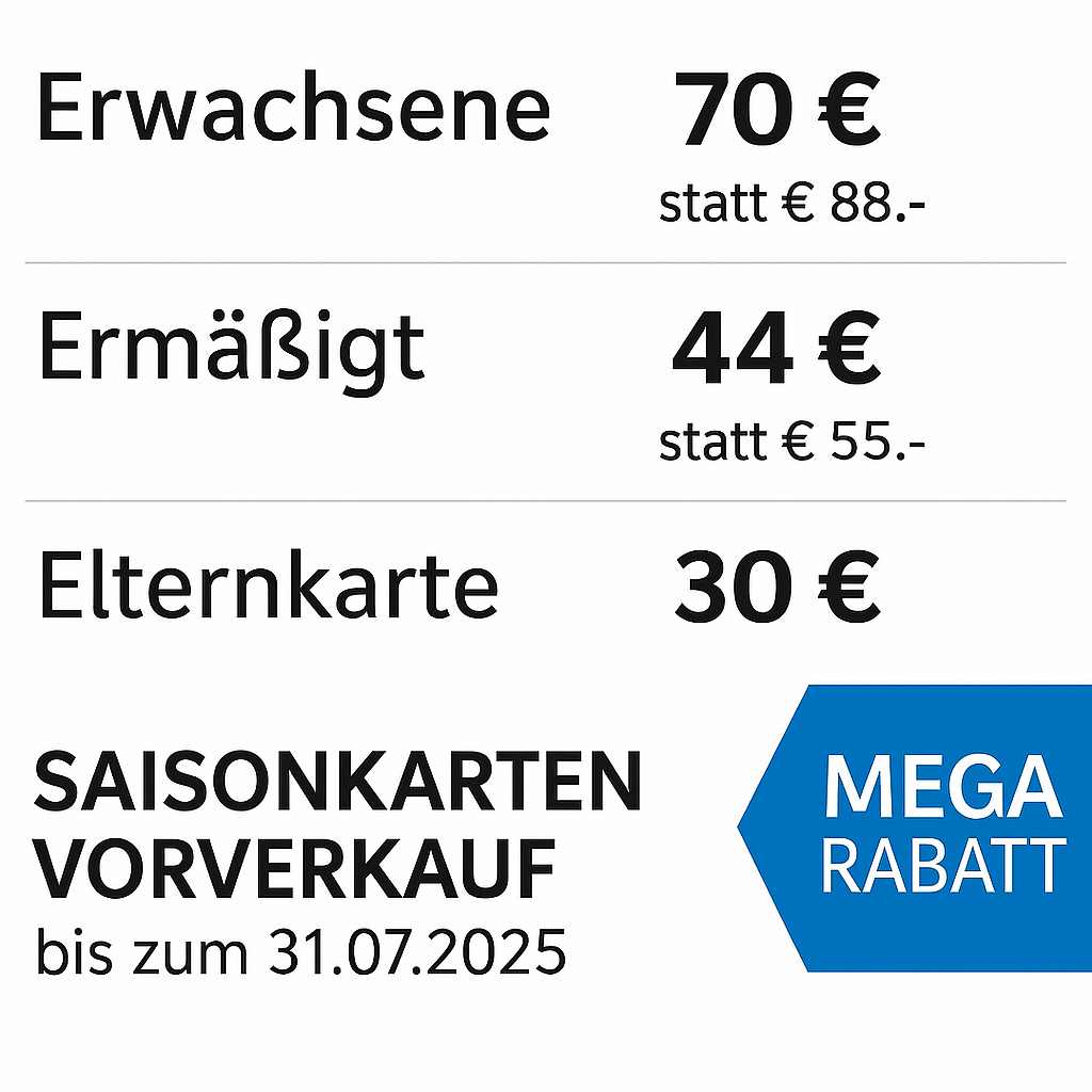Vorverkaufpreise 2025